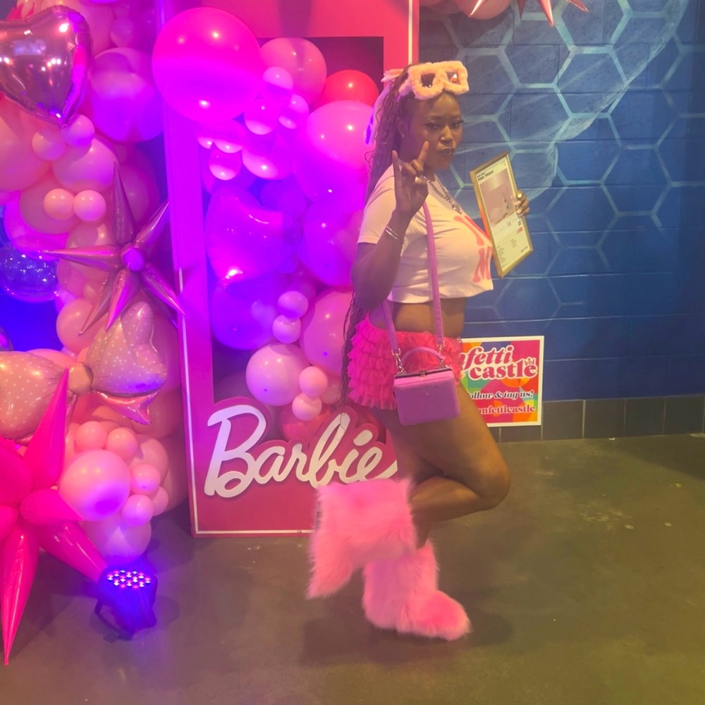 Fur Hot Pink Boots